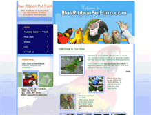 Tablet Screenshot of blueribbonpetfarm.com